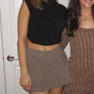 Abercrombie & Fitch Light Brown Pleated Skirt